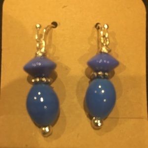 Blue Bead Earrings